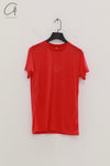 BASERANGE Classic Bamboo Fiber Bamboo Cotton Slim Fit T-shirt Series Collection Round Neck Bottoming Shirt France BAS-TOCT-BLE-AU24-HONG Red (Blue) TOCT-BL-000
